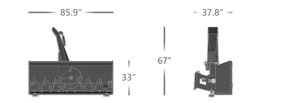 Snow Blower Dimensions